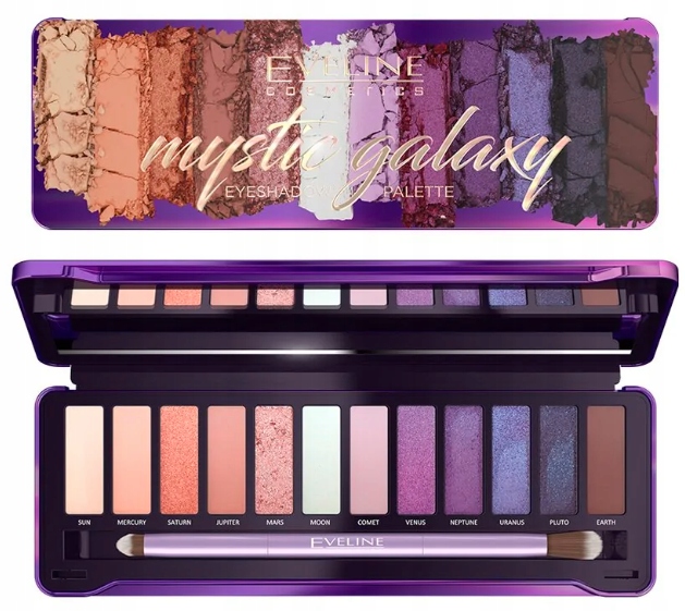 پالت سایه چشم 12 رنگ اولاین مدل گلکسی