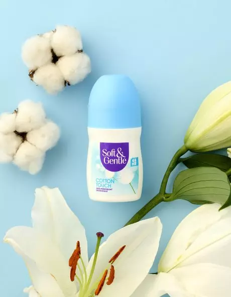 مام رول ضد تعریق زنانه سافت اند جنتل رایحه گل پنبه